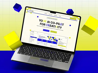 Clario - Creative AI CoPilot Productivity Landing Page Website ai assistant colorful minimalist modern playful productivity professional saas saas landing page saas website startup task management task management website ui ui design ux web web design website website design