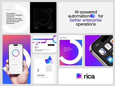 Orica AI Logo and Branding Identity ai appdesign automation branding brandingdesign brandstrategy enterprise gradient identity innovation logo mobileapp motion motion graphics technology visualidentity web3