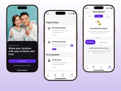 Live Location Sharing Mobile App Design emergency family location family safety app find location geolocation gps tracker live location located sharing location sharing location tracker location training mobile mobile app mobile app design mobile app ui modern ui real time location sharing mobile app tracking ui design