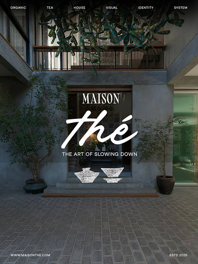Brand Identity | Maison Thé | Tea-house animation brand identity branding cafe design graphic design illustration logo menu motion graphics packaging typography ui