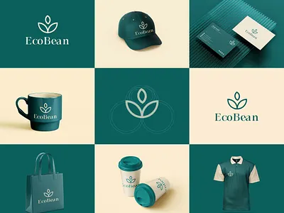 Logo Design for Ecobean brand identity brand identity design branding business card cafe branding cap design coffee brand coffee branding coffee logo coffee shop creative branding dfd letterhead design logo design minimalist logo mug design packaging design stationery design tshirt design visual identity