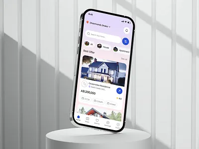 Real Estate Mobile App – Find Your Dream Home with Ease apartment app desgin booking home house ios management mobile mobile app property property app real estate real estate agency real estate agent real estate app real estate ui realestate rent ui ux