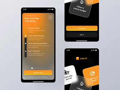Onboarding & Subscription plan UI app design ios minimal mobile app onboarding plan subscription splashscreen subscribe subscription subscription page subscription screen ui design uiux welcome screen