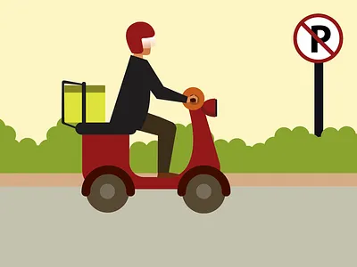 Delivery man is on the way - Animation adobe illustrator after effects animation delivery motion graphics