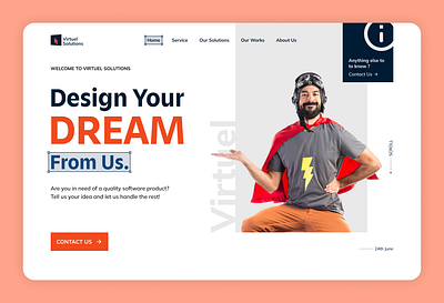 Domain & Hosting Landing Page 🌐 agency digital agency graphic design modern ui ui
