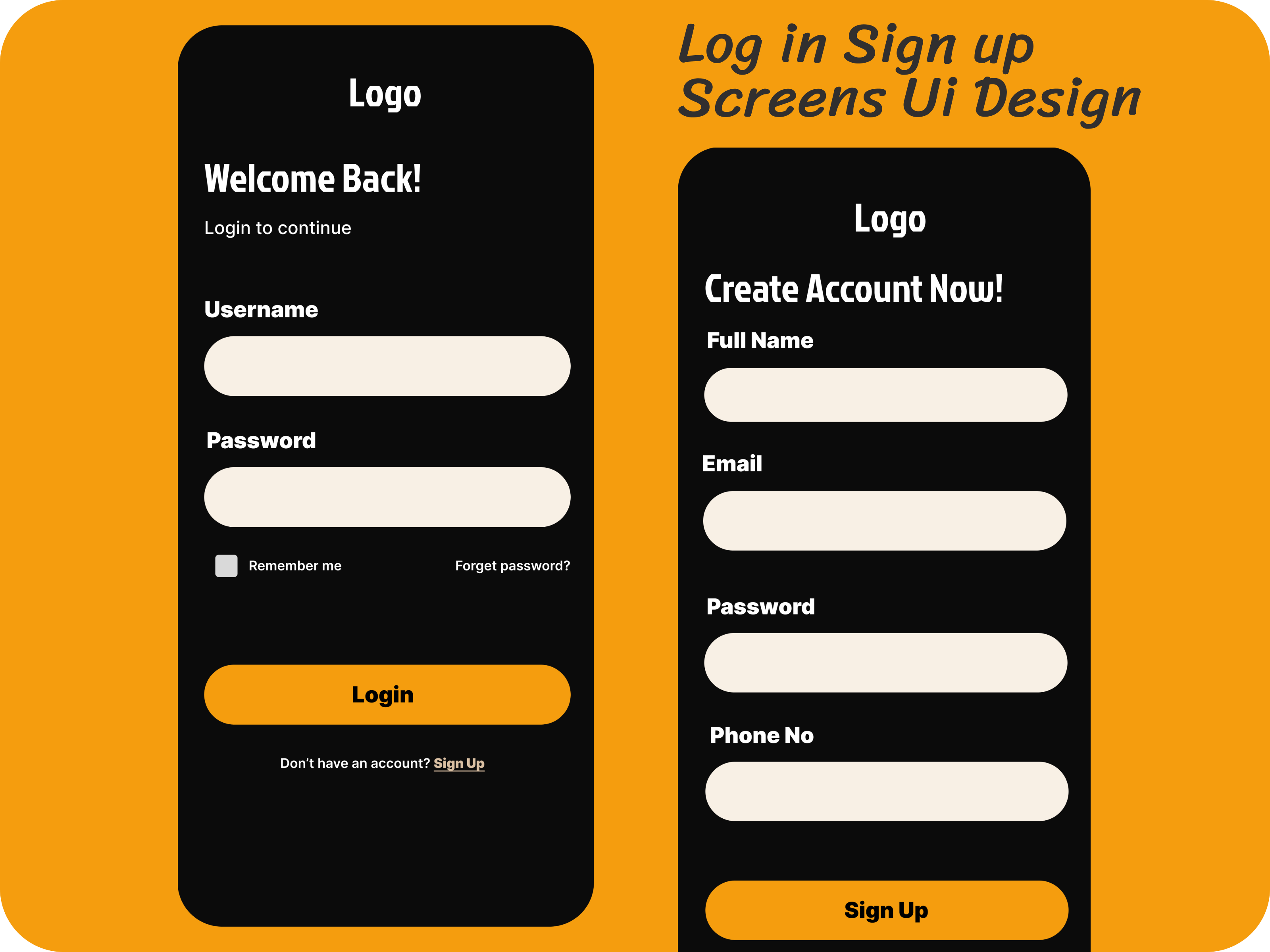 Signup & Login Screen UI Design app interface authentication ui clean interface creative design figma design form design login screen minimal design mobile app ui modern ui modern web design onboarding design registration page responsive design signup screen smooth user flow ui ux design user experience web app design web login