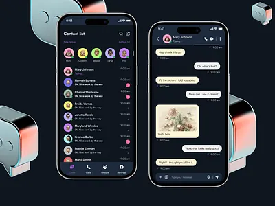 Messaging App app mobile app ui ui design ui interfce ui ux ux design