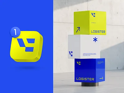 Logister Branding brand brand identity branding company identity l letter l logistic logo logo design logotype mark print visual identity