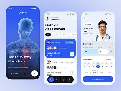 AI Surgery Mobile App – Precision Meets Innovation in Healthcare aiinhealthcare aisurgeryapp appdesign doctor appointment doctorapp health care healthcareapp healthtech ios medicalapp mobile mobile app mobileappdesign patientcareapp plastic surgery surgery surgeryapp surgerytech telemedicine uiux