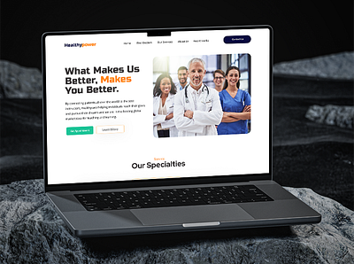 Medical Healthcare Website Landing Page app design dashboard design design figma design figma website illustration landing page design ui ui design ui ux design