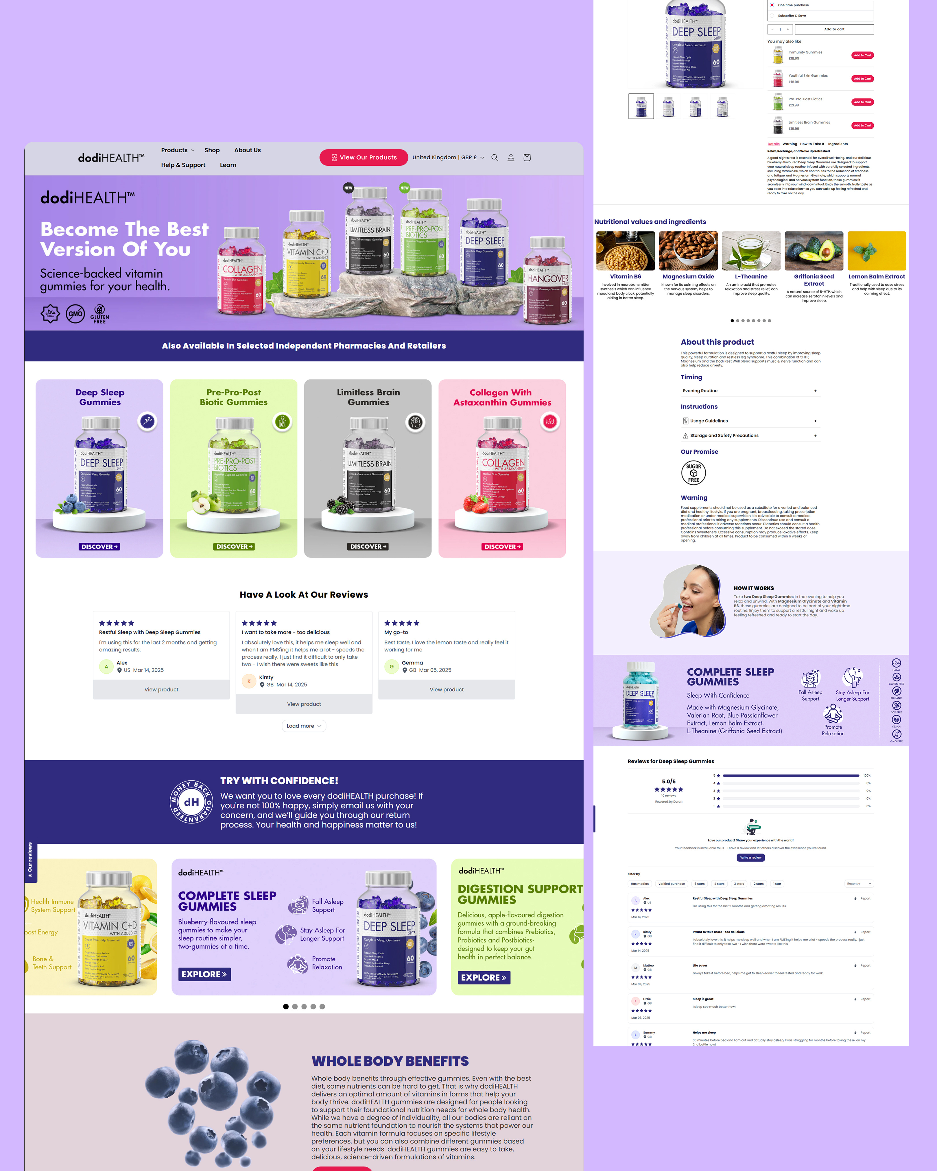 Gummies Brand UK - E Commerce Store Design branding ecommerce graphic design shopifystoredesign storedesign ui webdesign