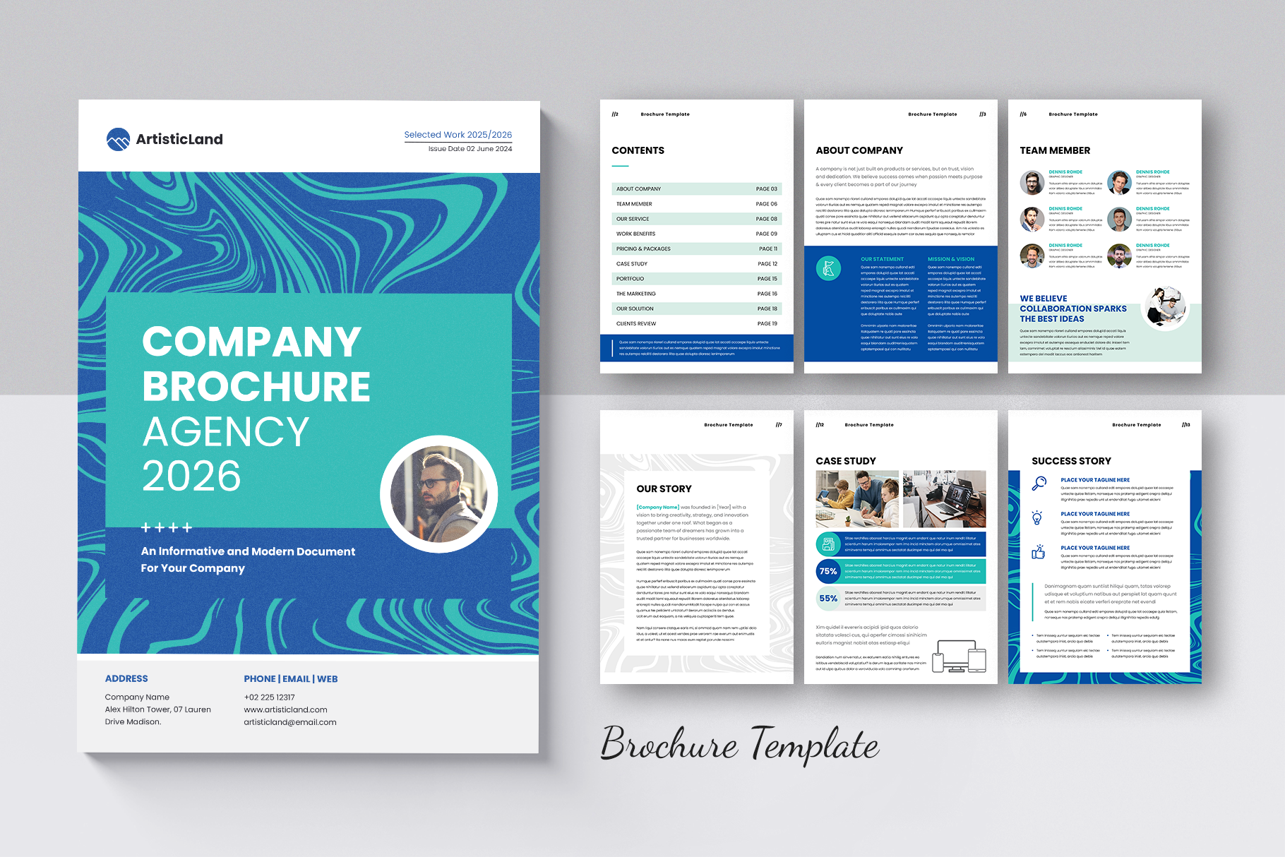 Example of Professional Brochure Template Design