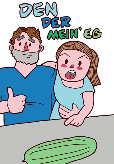 Stor Agurk illustration procreate