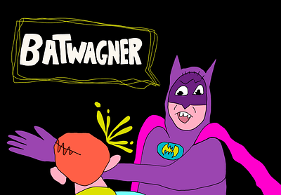 Batwagner illustration procreate