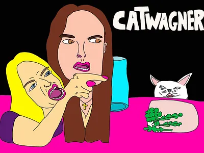 Catwagner illustration procreate