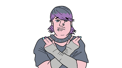 Goose - emo illustration procreate