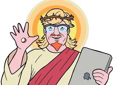 Goose - saviour illustration procreate