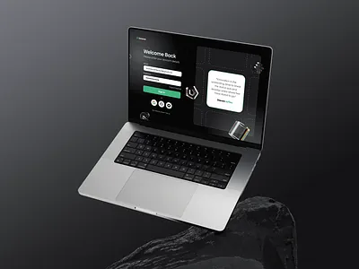 Innova - Dark Mode Sign-In Page 💻 3d app design black dark dark mode glassmorphism green interactive login login screen modern prism sign in tech ui ui design web design