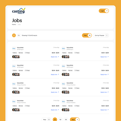 Job Portal branding creative design job portal uiux web