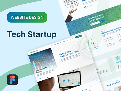 Website Design for a Tech Startup 3d animation branding graphic design logo motion graphics ui