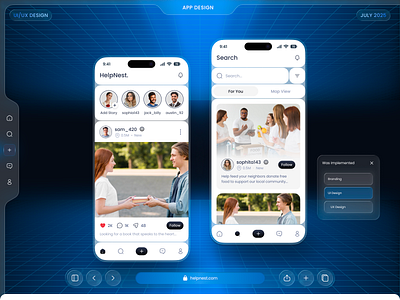 Community Mobile App - UI/UX Design appdesign charityapp communityapp connectapp dribbble figmadesign helpexchange helpinghands interactiondesign mobileapp mobileui mobileux neighborsapp productdesign socialapp socialgood uidesign uiux uxdesign volunteerapp