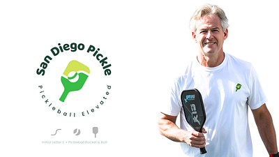 Pickleball Coaching Logo and Brand identity design academy ball brand identity branding coaching concept design flat illustration logo logo design minimal negative space pickle pickleball racket sports sports logo symbol ui