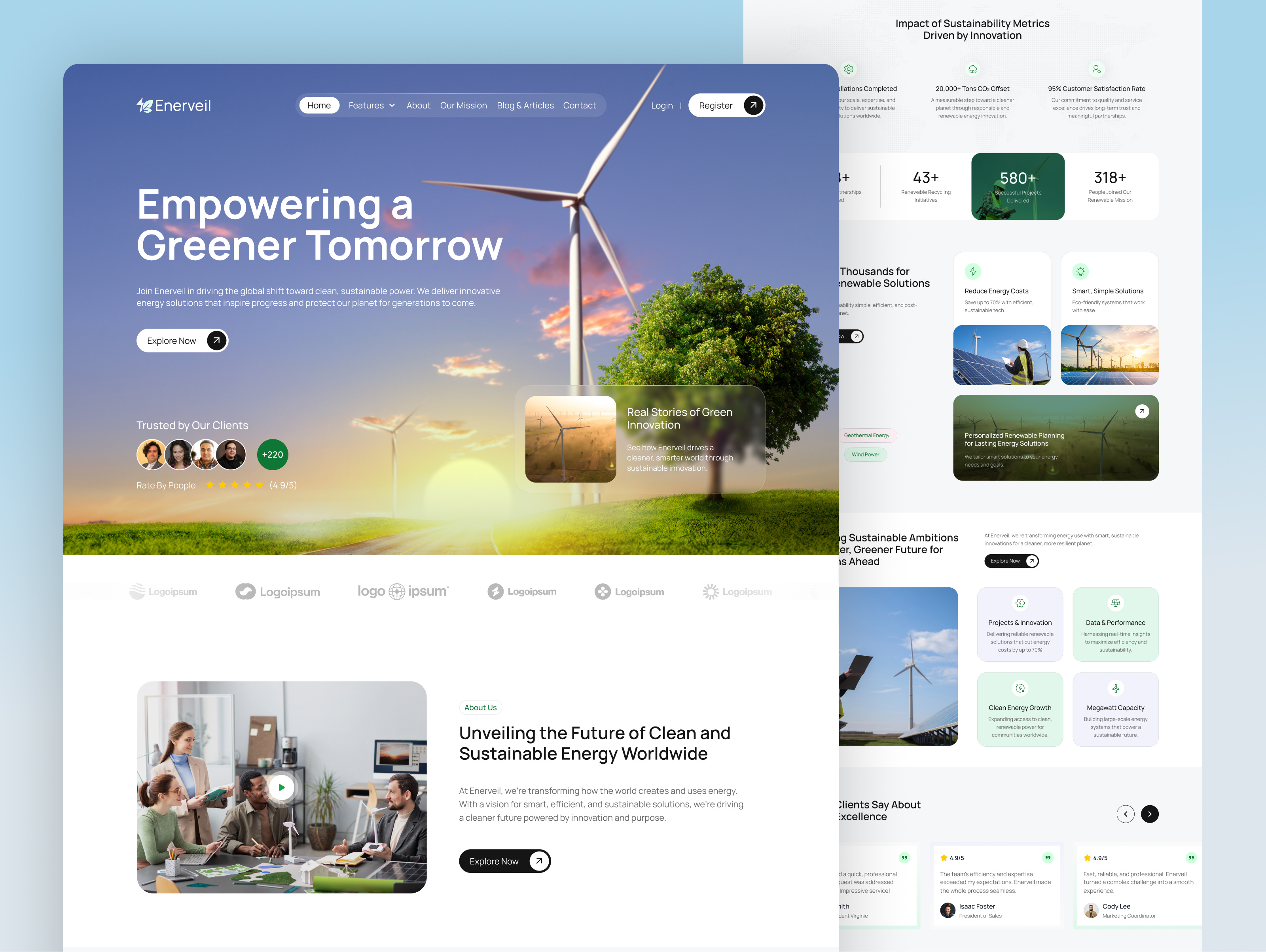 Unveiling the New Enerveil Landing Page! branddesign branding cleanenergy design designshowcase interactiondesign landing landingpage landingpagedesign logo productdesign renewableenergy sustainability ui uidesign uiux uxdesign uxportfolio webdesign
