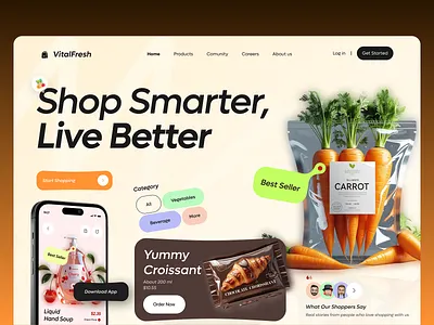 E-commerce Web UI Design clean design e commerce e commerce web e commerce website minimal design minimal ui product product design product page saas website shop shopping store ui ux web web design website website design