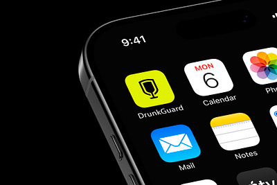 DrunkGuard branding driver map mobile product taxi ui ux