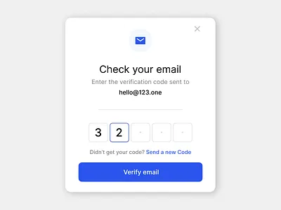 Email verification modal apple email gmail google ios iwatch ui ux widget