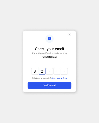 Email verification modal apple email gmail google ios iwatch ui ux widget