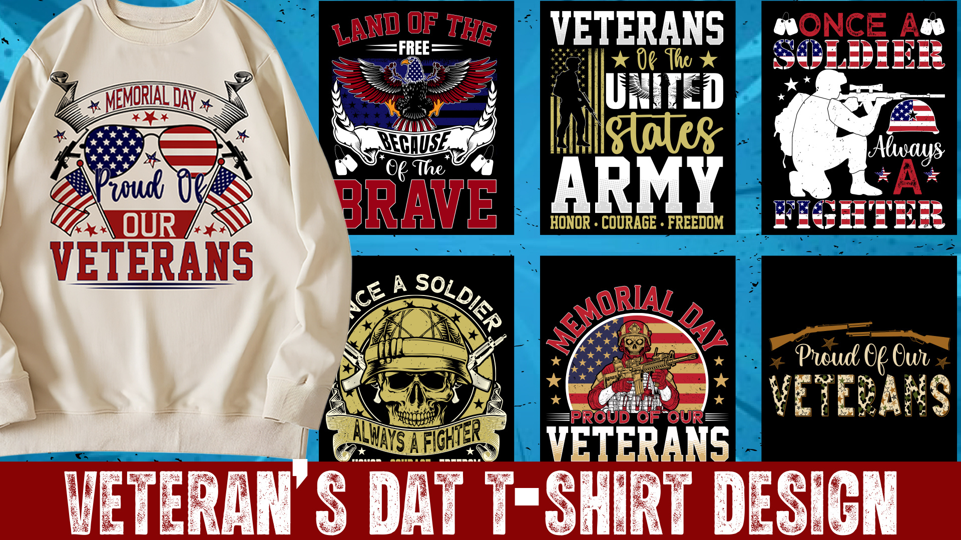 Example of Custom Veteran, Military Tribute  Design