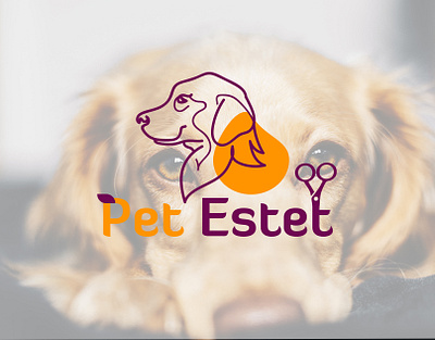 Logo creation for the grooming salon "Pet Estet" banner branding design graphic design illustration logo typography ui ux vector