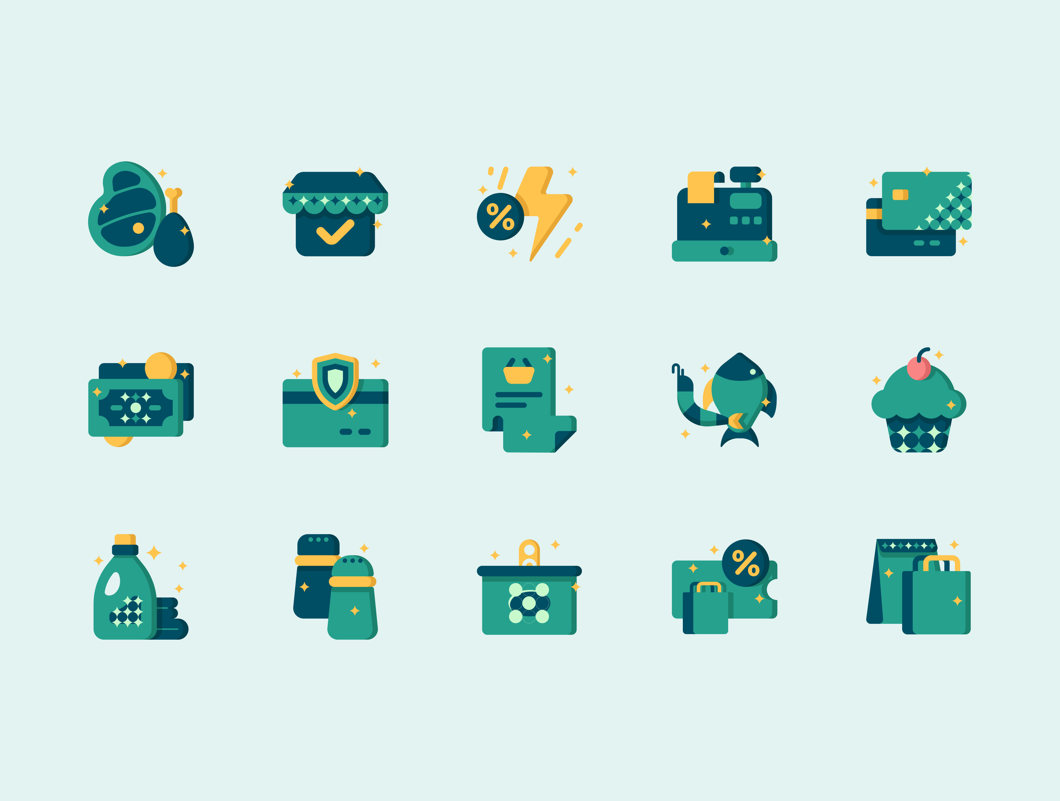 Example of Custom Icon Pack For Mobile/Web App