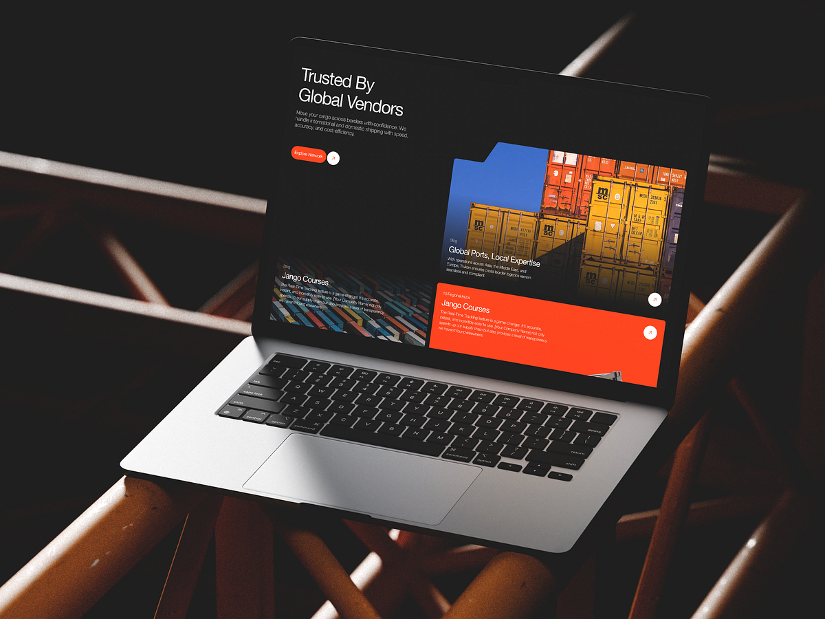 AI Logistics and Cargo Transportation Website Design Image 2