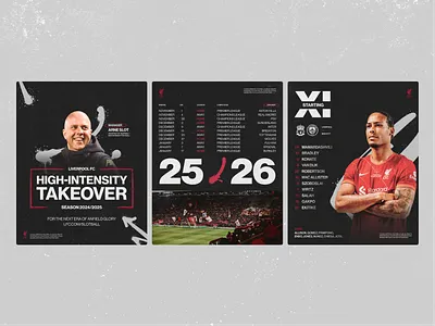 LFC Social Media Design ad design dark theme football design grunge instagram graphics liverpool fc photo editing soccer social media design sports branding sports design typography