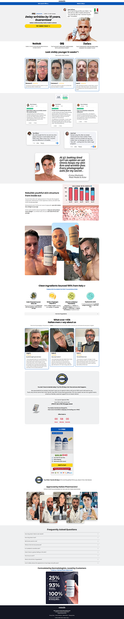 Man Anti Age Cream - Funnelish buy funnelish template design designing funnel funnel funnelbuilder funnelish funnelish template sales funnel sales page