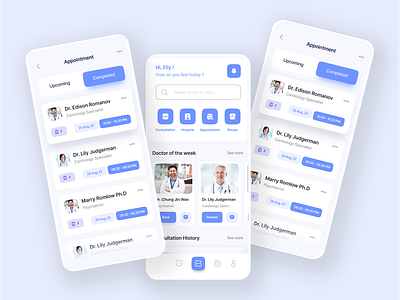 Medical Healthcare Mobile App app design dashboard design design figma design figma website illustration landing page design ui ui design ui ux design