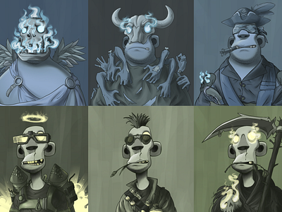 NFT collection art (Vol. 2) art character character art character design crypto graphic design illustration illustrations nft nft art nft character nft collection art nfts web3