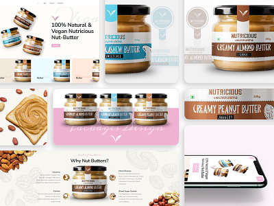 Nutricious: Branding and Packaging Design branding design graphic design logo typography ui ux website