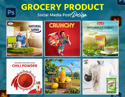 Grocery Product social media post design grocery product ads