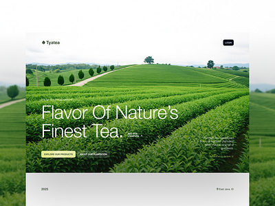 Tea tourism and product website design fariz landing landing page landingpage nature nature landing page tea tea landing page tea website tyatea web web design