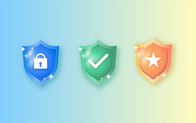 Shield Illustrations adobe illustrator design graphic design icon illustration ui