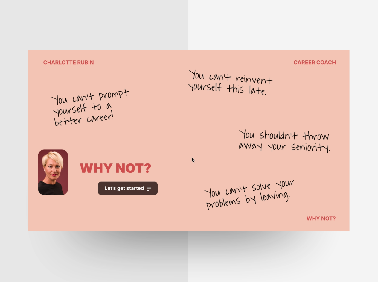 Hero design concept - Creative coaching form design animation chat coaching form design hero ui webdesign website