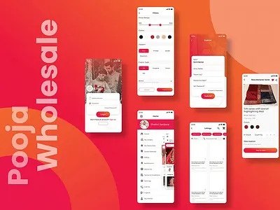 Pooja Wholesale branding graphic design logo motion graphics ui