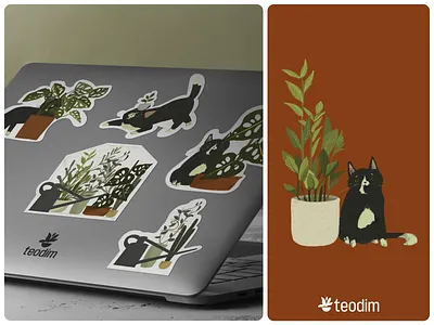 Teodim — Brand Identity Illustrations 2d 2d illustration brand brand design brand identity brand identity design branding branding design branding inspiration branding template cool branding design figma graphic design illustration illustration design stickers