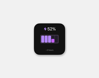 52% and counting apple appleui battery dailyui ios iwatch macos msc ui ux watch widget