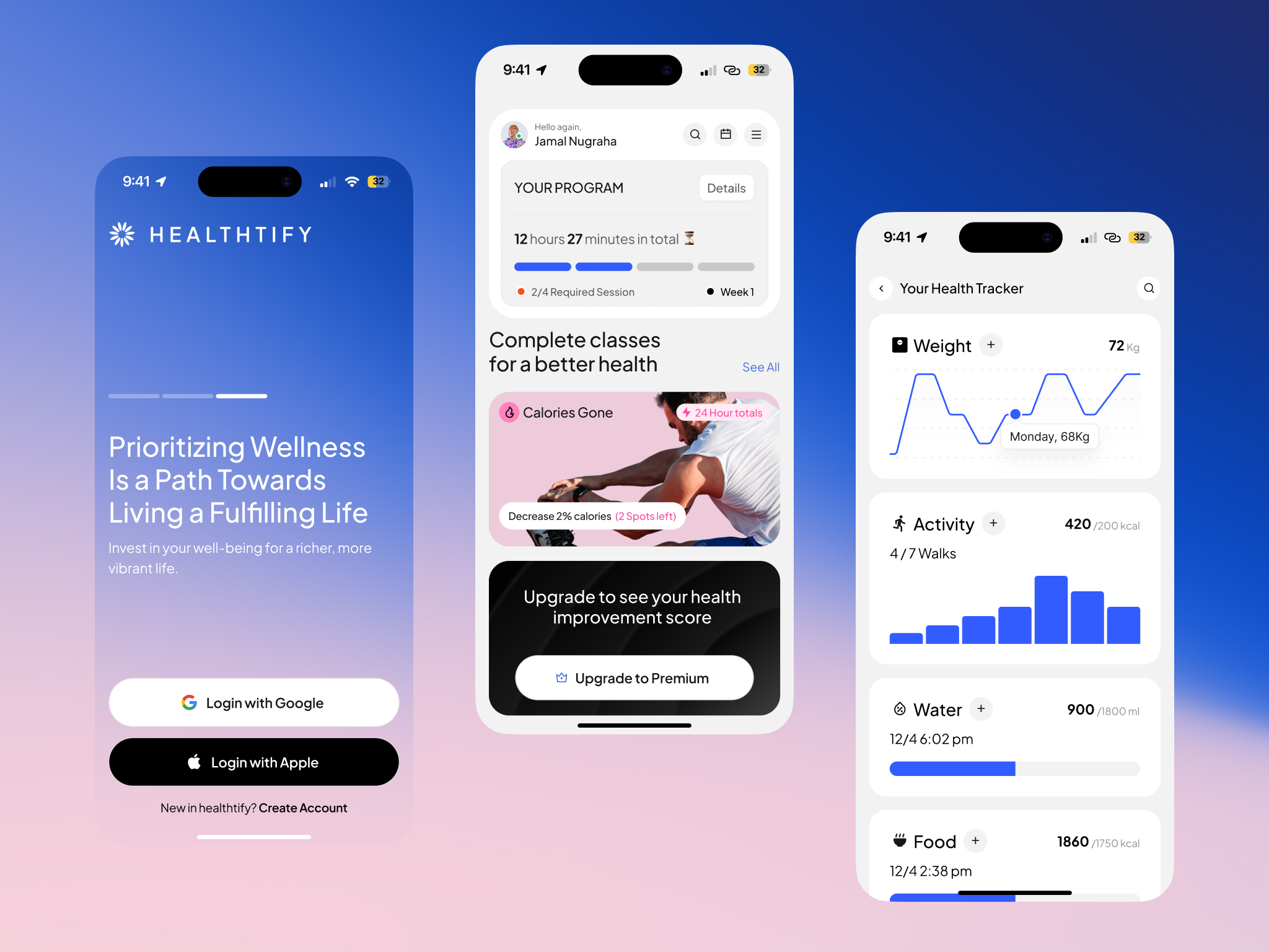 Example of Mobile App Design 10 Pages