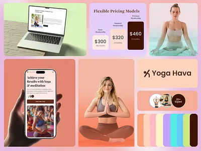 Yoga & Wellness Website Branding, Logo Design & Visual Identity branding breathe identity calm design clean branding color palette fitness identity health branding icon set ideatedlab logo design meditation logo mindfulness design minimalist logo relaxation brand typography design visual identity wellness brand yoga branding zen logo