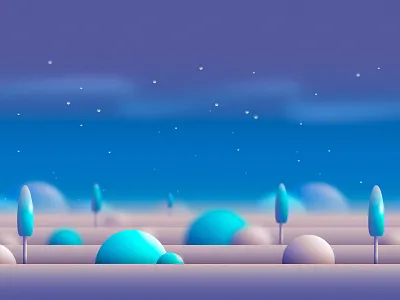 Seamless Alien Background 3d abstract alien background alien landscape animation cartoon colorful desert game asset game background geometric graphic design illustration landscape night landscape repeating background seamless vector